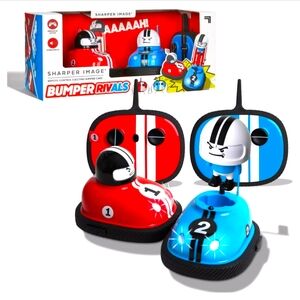 NEW SHARPER IMAGE Bumper Rivals Road Rage RC Speed Bumper Cars Ejector V…